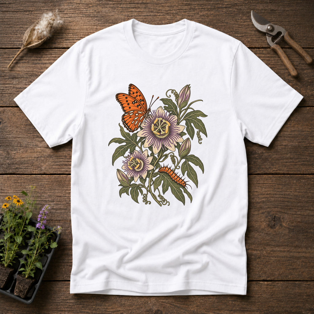 Gulf Fritillary T-Shirt in White