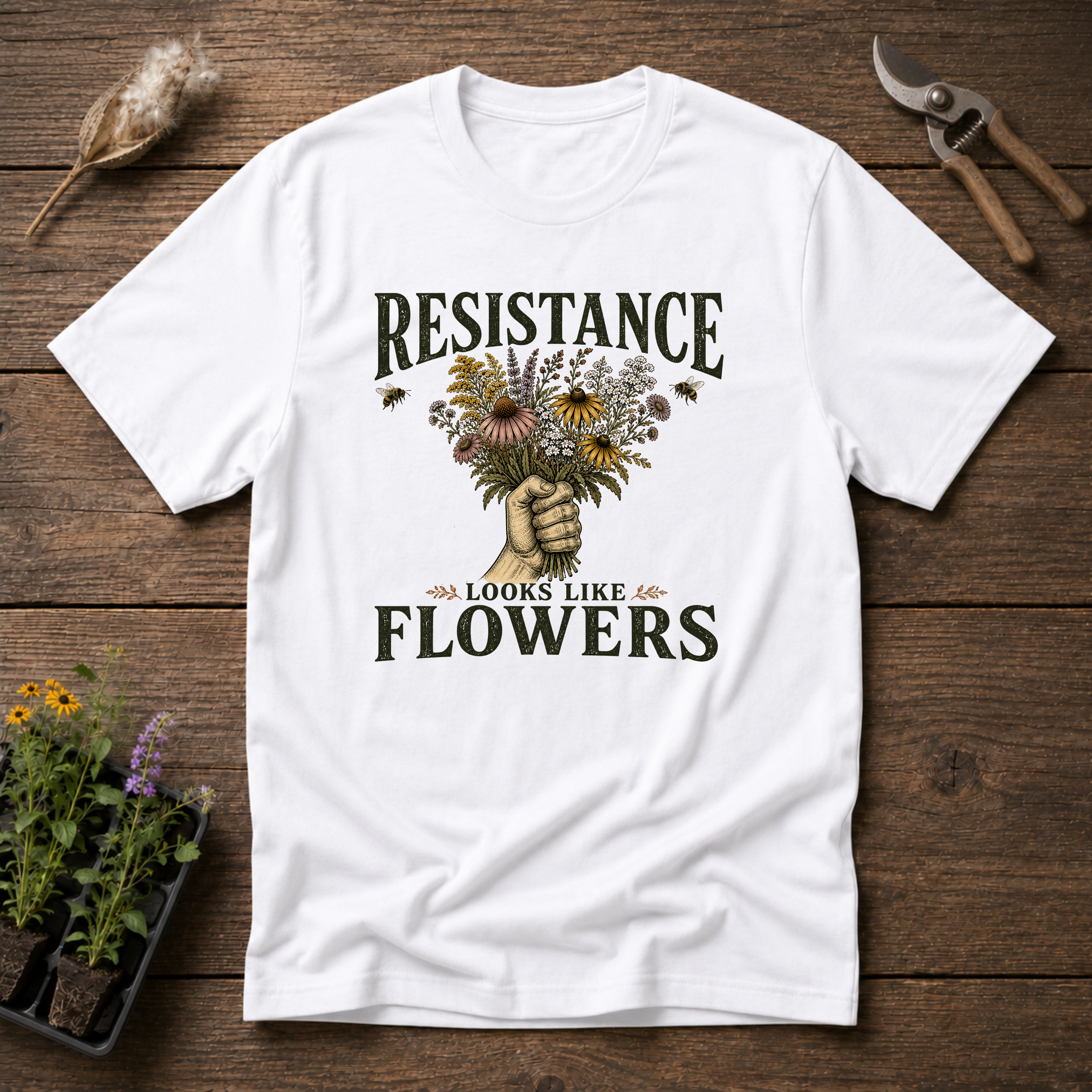 Resistance Looks Like Flowers T-Shirt