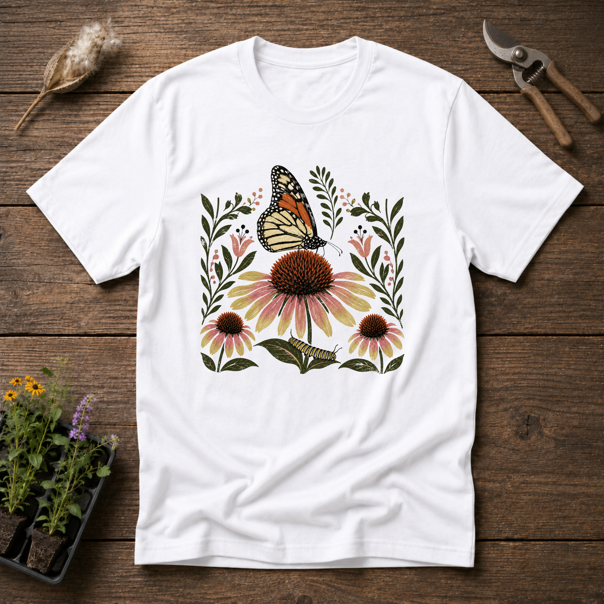 Monarch & Coneflower T-Shirt