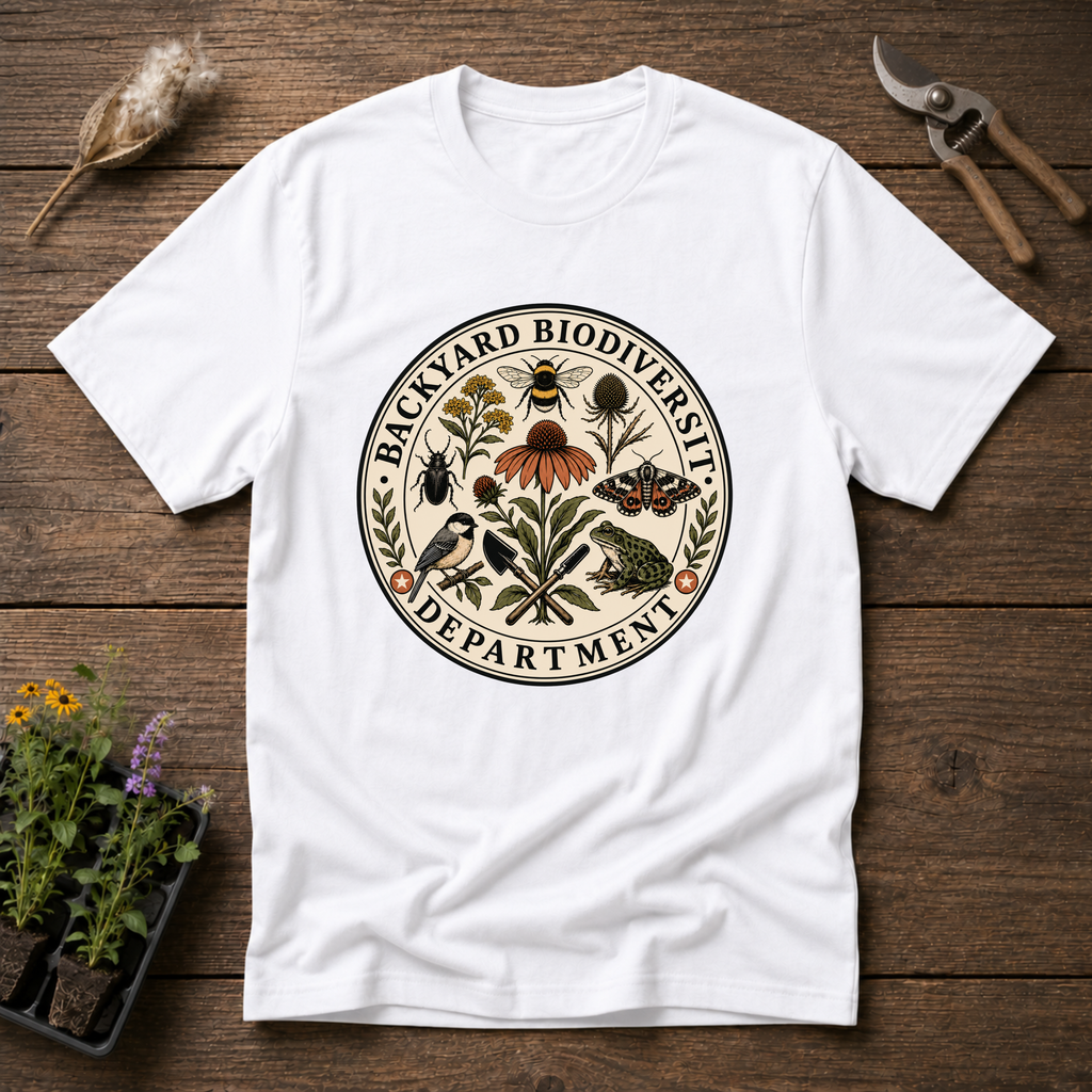 Backyard Biodiversity Department T-Shirt