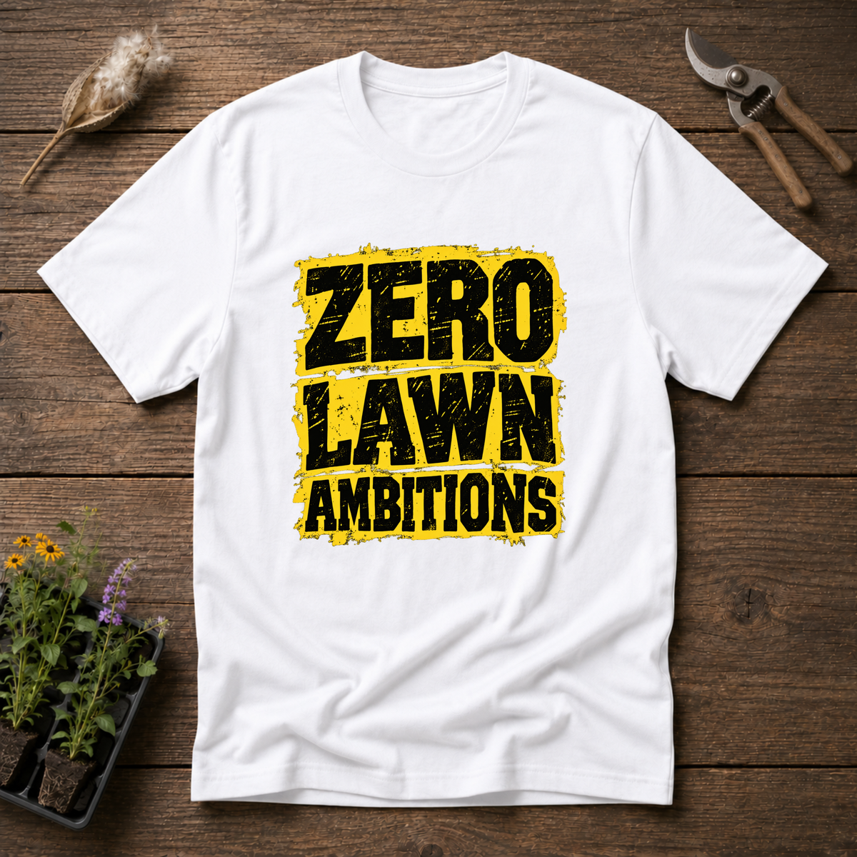 Zero Lawn Ambitions T-Shirt in White