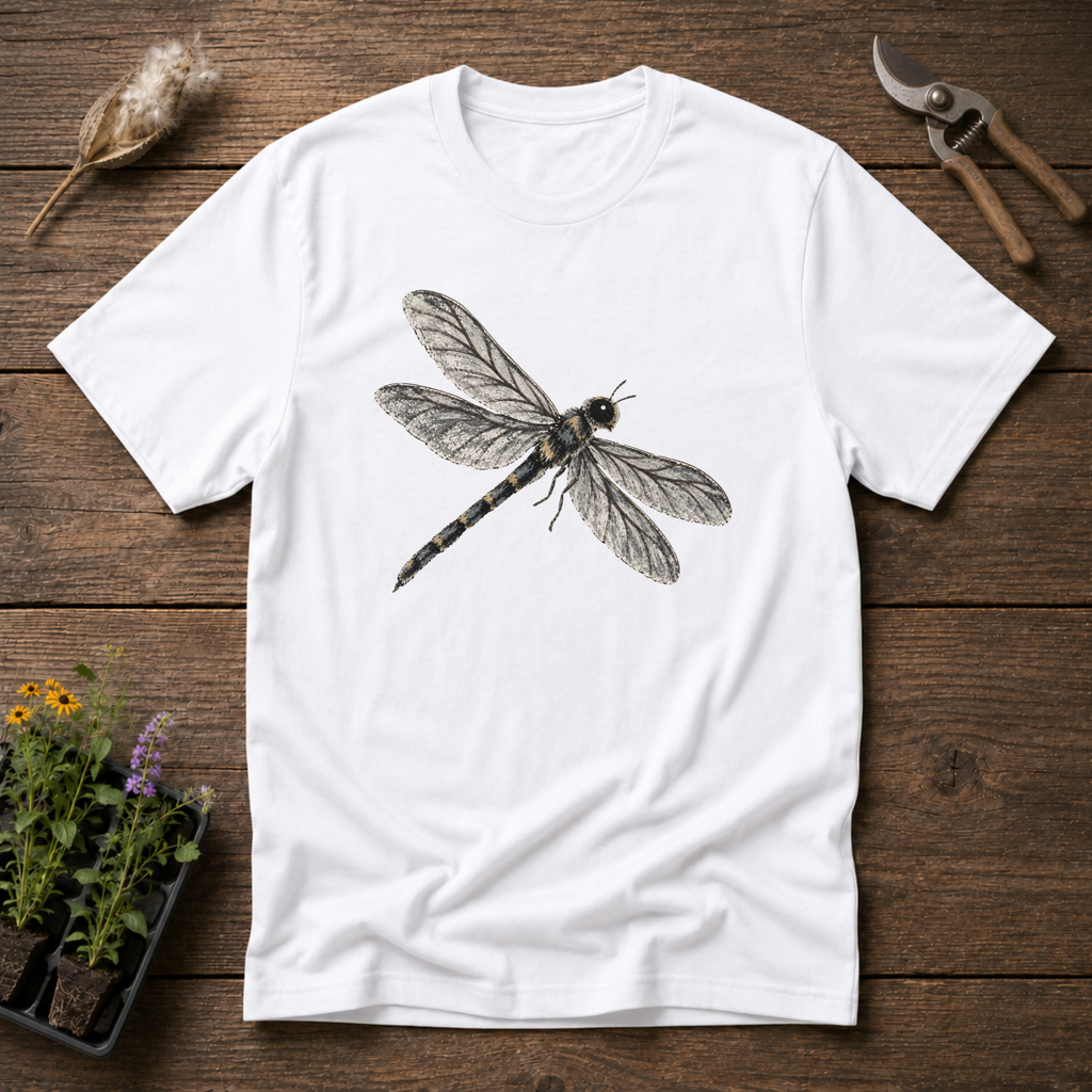 Chalky Dragonfly T-Shirt in White