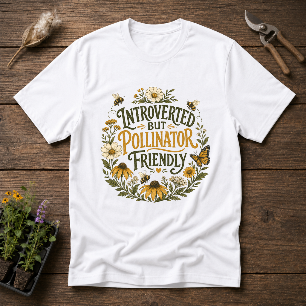 Introverted But Pollinator Friendly T-Shirt