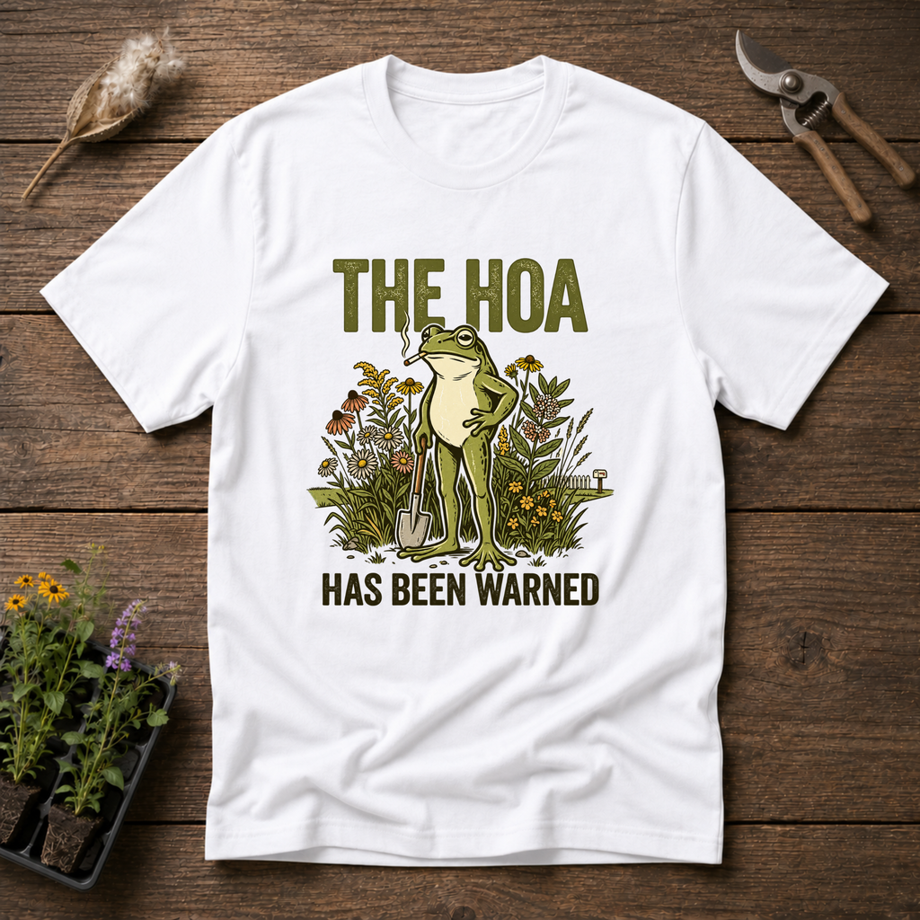 HOA Was Warned T-Shirt in White