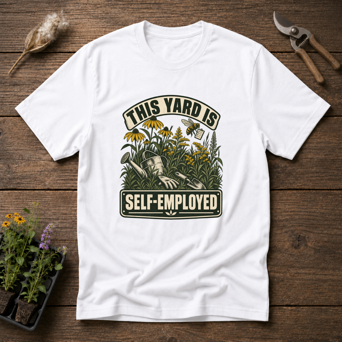 Self-Employed Yard T-Shirt in White