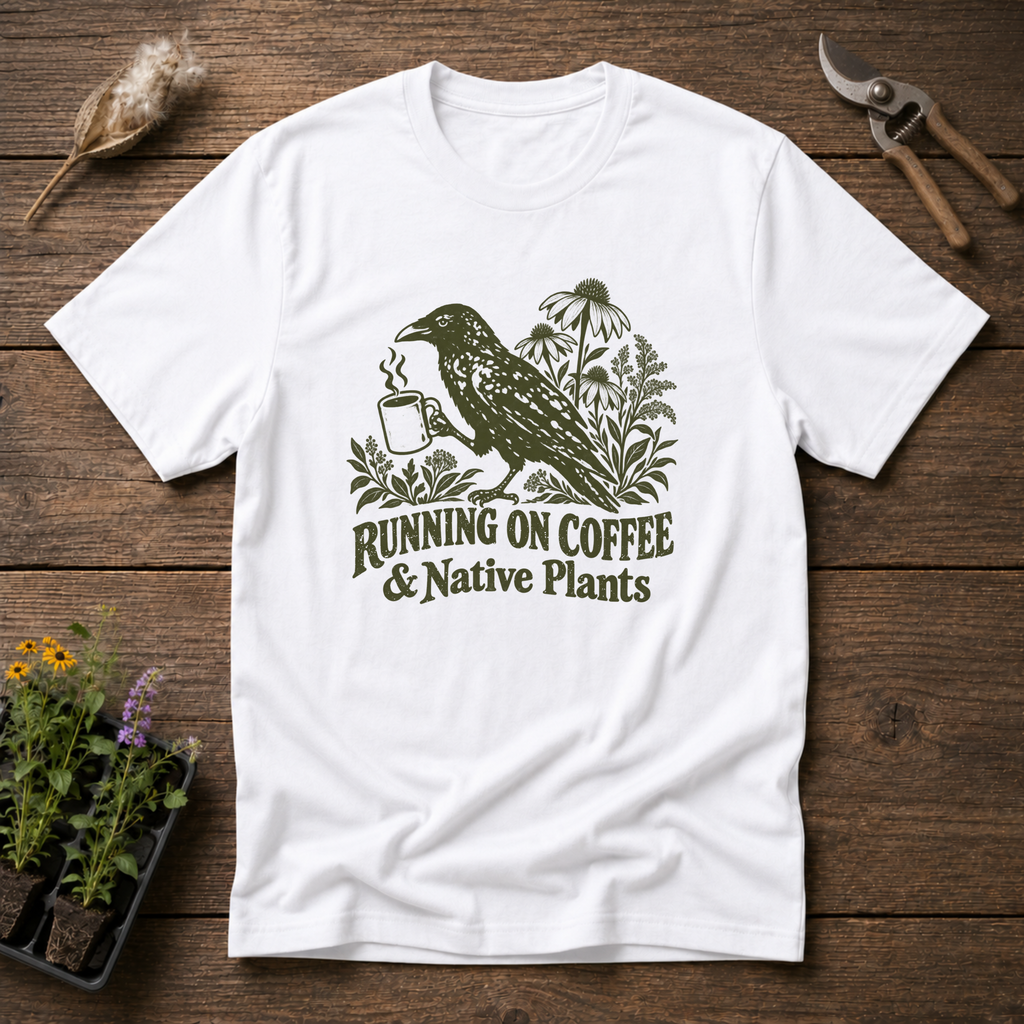Coffee & Native Plants T-Shirt in White