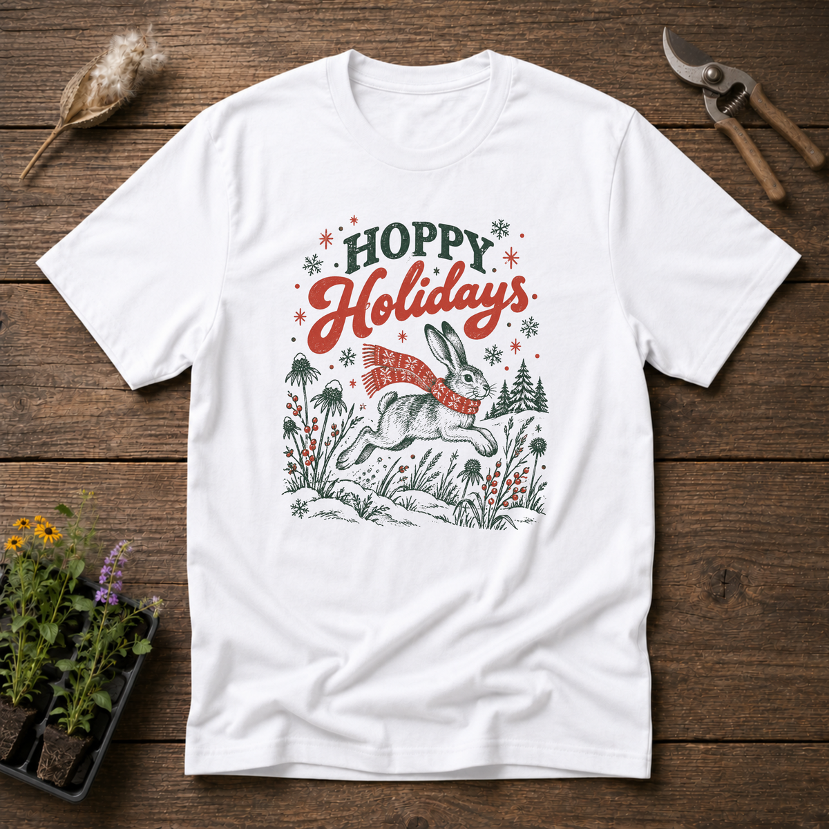 Hoppy Holidays T-Shirt in White