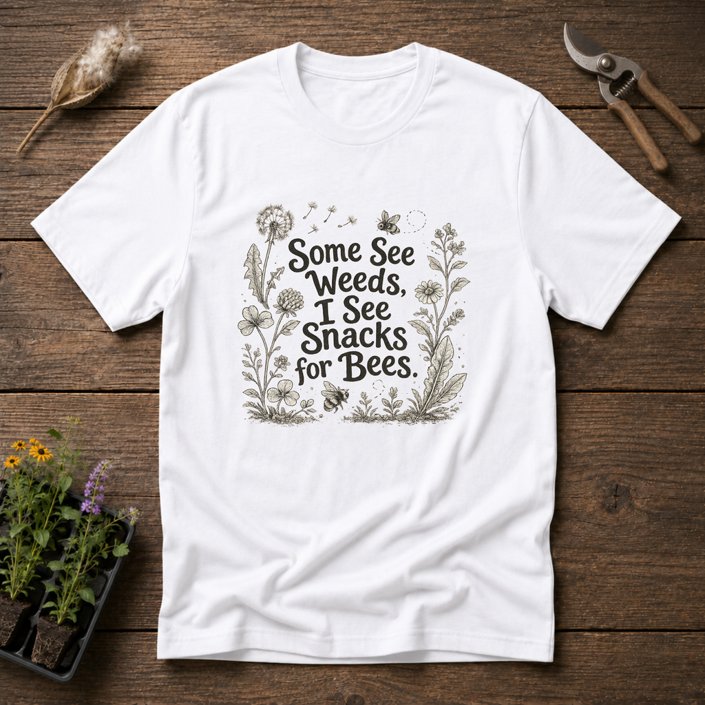 Some See Weeds I See Snacks For Bees T-Shirt