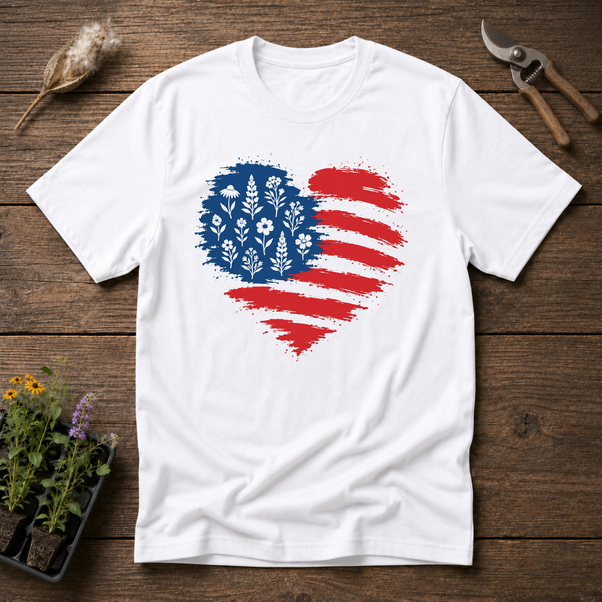 Native Plants Flag T-Shirt