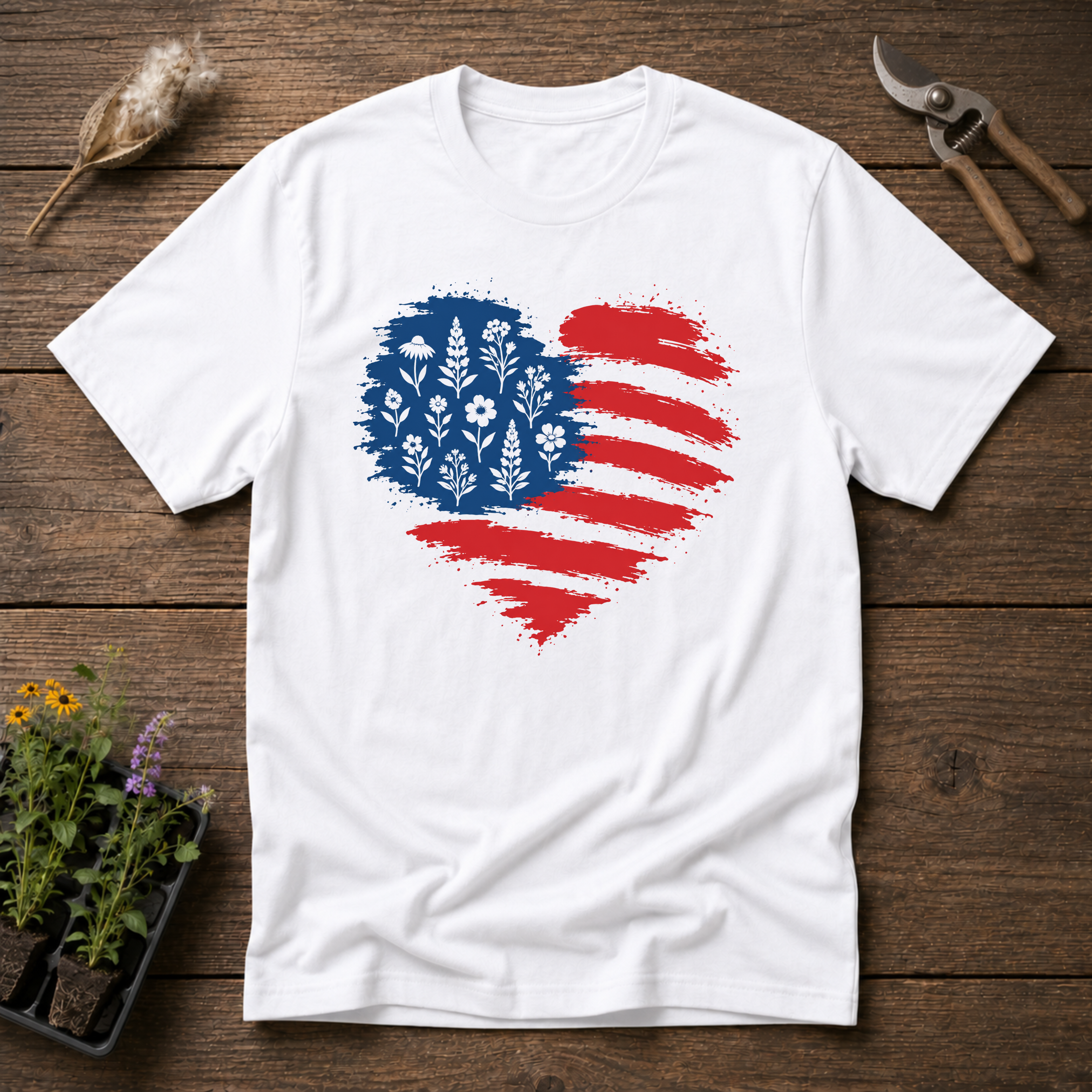 Native Plants Flag T-Shirt