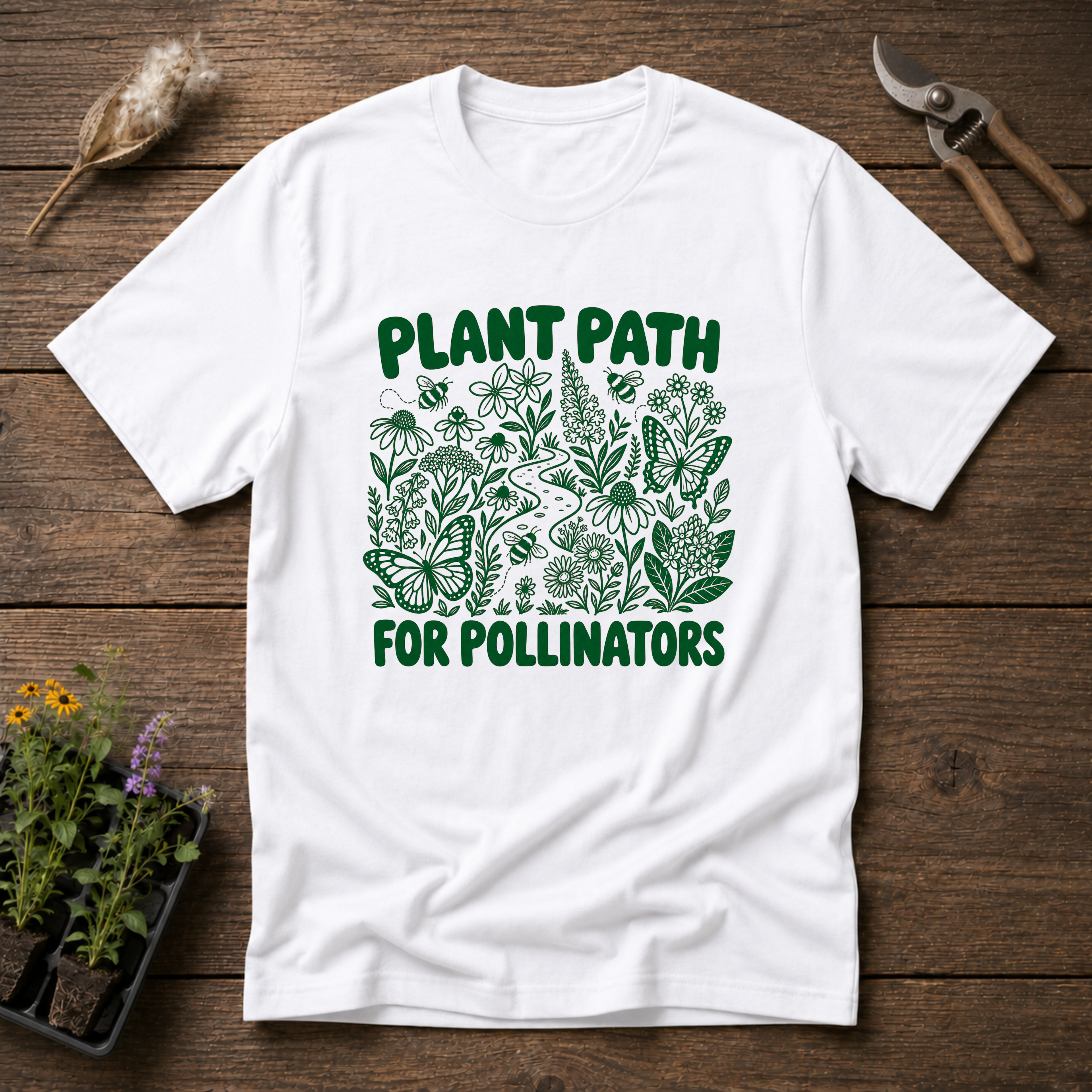 Plant Path For Pollinators T-Shirt